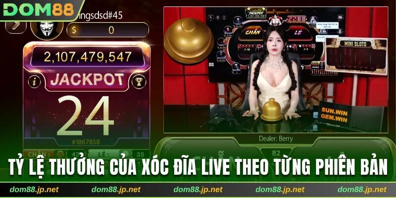 Tỷ lệ thưởng cụ thể theo từng phiên bản trải nghiệm